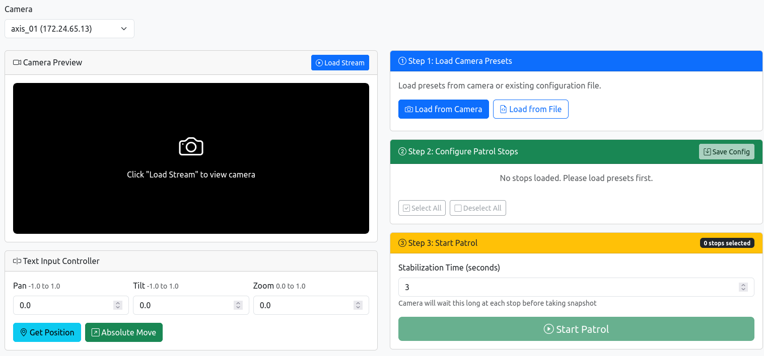 ONVIF Patrol Snapshot Tool